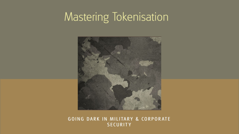 Tokenisation