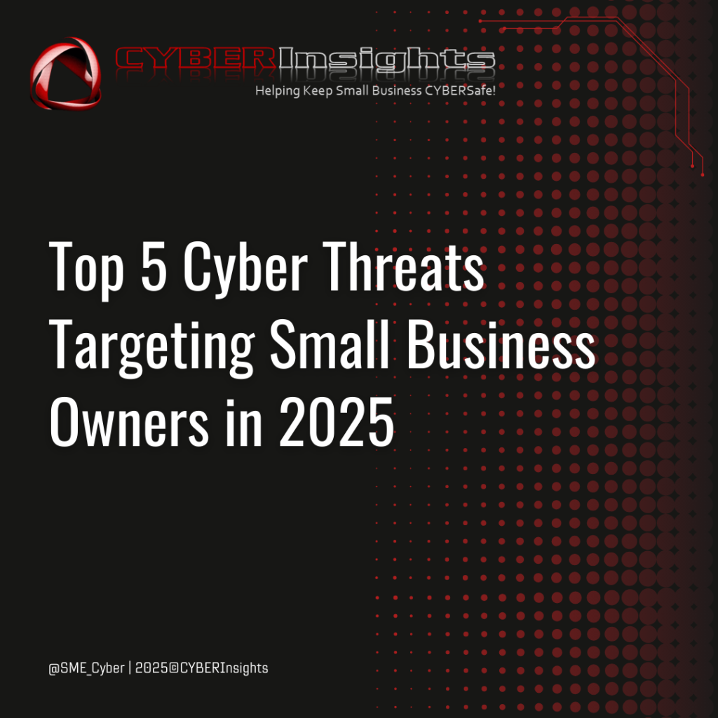 Small Business Cybersecurity | Top 5 Cyber Threats Targeting SMEs in 2025